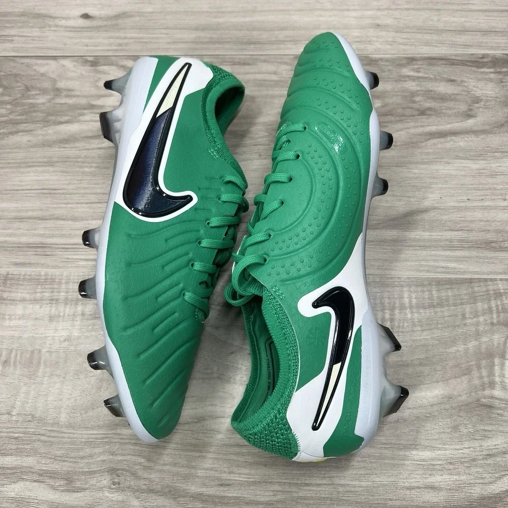 Nike Tiempo Legend 10 Elite LV8 FG Green Soccer Cleats HJ7272-300 Men's Size 8